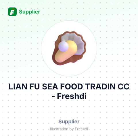 LIAN FU SEA FOOD TRADIN CC – summary card, no photo uploaded yet