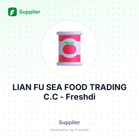 LIAN FU SEA FOOD TRADING C.C – summary card, no photo uploaded yet