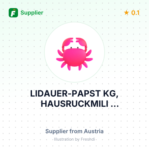 LIDAUER-PAPST KG, HAUSRUCKMILI BAUERNHOFEIS – summary card, no photo uploaded yet