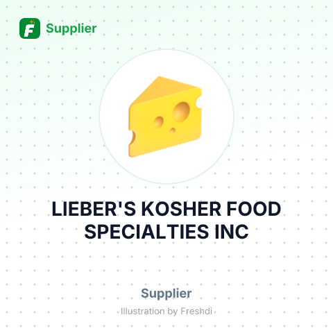 LIEBER'S KOSHER FOOD SPECIALTIES INC – summary card, no photo uploaded yet
