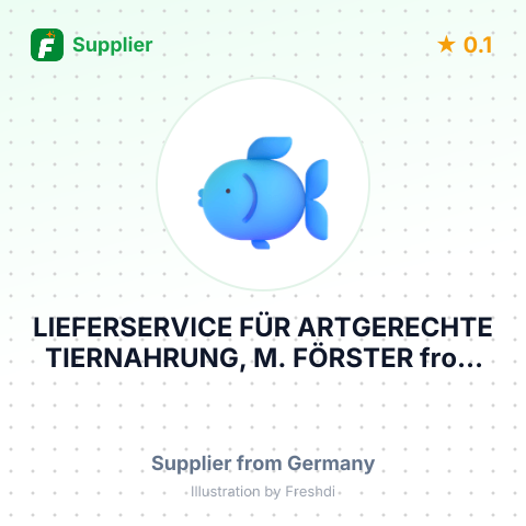 LIEFERSERVICE FÜR ARTGERECHTE TIERNAHRUNG, M. FÖRSTER – summary card, no photo uploaded yet