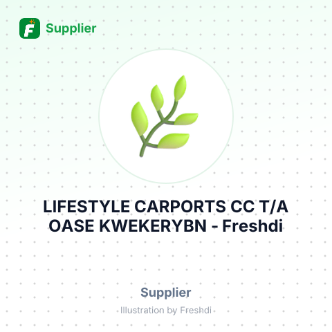 LIFESTYLE CARPORTS CC T/A OASE KWEKERYBN – summary card, no photo uploaded yet