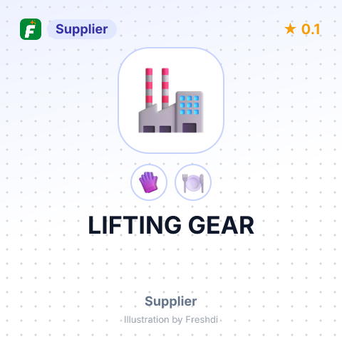 LIFTING GEAR – summary card, no photo uploaded yet