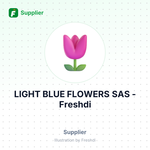 LIGHT BLUE FLOWERS SAS – summary card, no photo uploaded yet