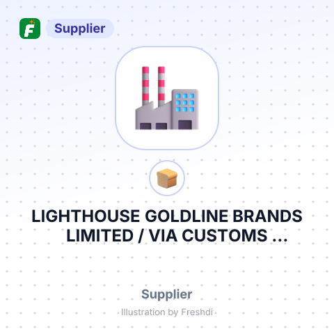 LIGHTHOUSE GOLDLINE BRANDS LIMITED / VIA CUSTOMS WAREHOUSE SIA ABX TERMINAL, LATVIA / – summary card, no photo uploaded yet