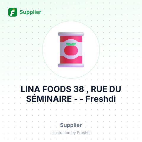 LINA FOODS 38 , RUE DU SÉMINAIRE - – summary card, no photo uploaded yet