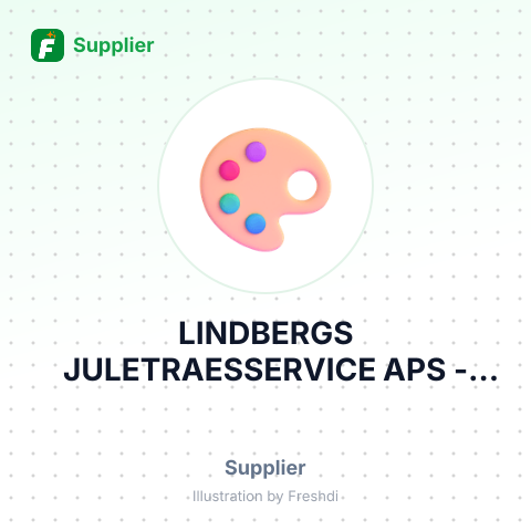 LINDBERGS JULETRAESSERVICE APS – summary card, no photo uploaded yet