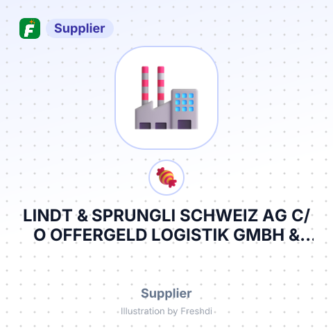 LINDT & SPRUNGLI SCHWEIZ AG C/O OFFERGELD LOGISTIK GMBH & CO.KG – summary card, no photo uploaded yet
