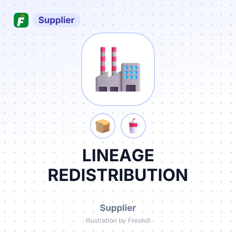 LINEAGE REDISTRIBUTION – summary card, no photo uploaded yet