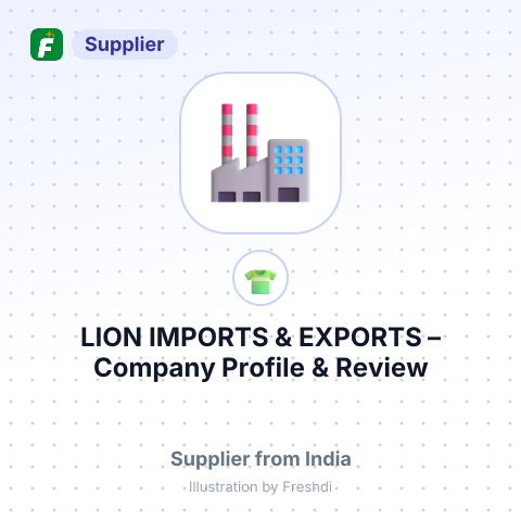 LION IMPORTS & EXPORTS – summary card, no photo uploaded yet