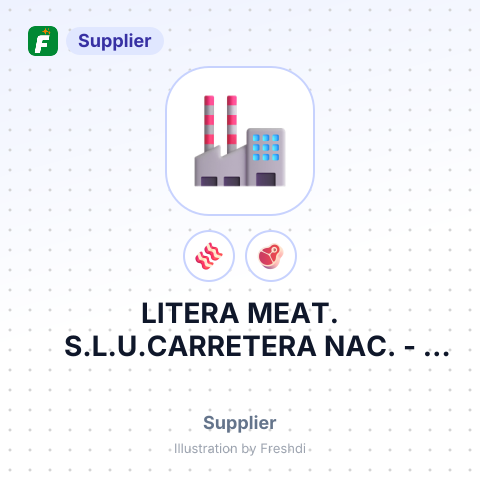 LITERA MEAT. S.L.U.CARRETERA NAC. – summary card, no photo uploaded yet