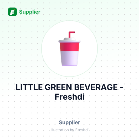 LITTLE GREEN BEVERAGE – summary card, no photo uploaded yet