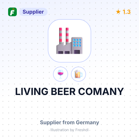 LIVING BEER COMANY – summary card, no photo uploaded yet