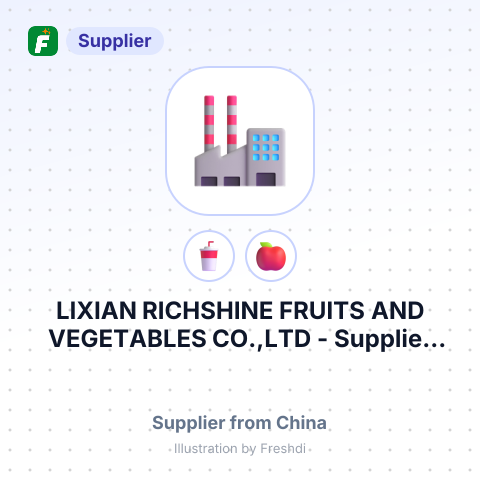 LIXIAN RICHSHINE FRUITS AND VEGETABLES CO.,LTD – summary card, no photo uploaded yet