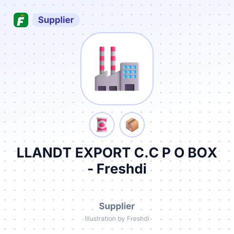 LLANDT EXPORT C.C P O BOX – summary card, no photo uploaded yet