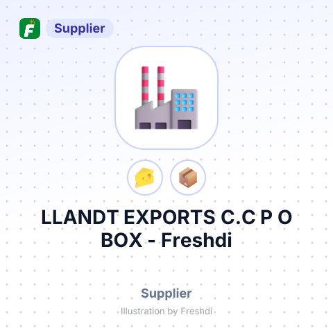 LLANDT EXPORTS C.C P O BOX – summary card, no photo uploaded yet