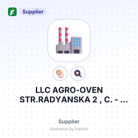 LLC AGRO-OVEN STR.RADYANSKA 2 , C. – summary card, no photo uploaded yet