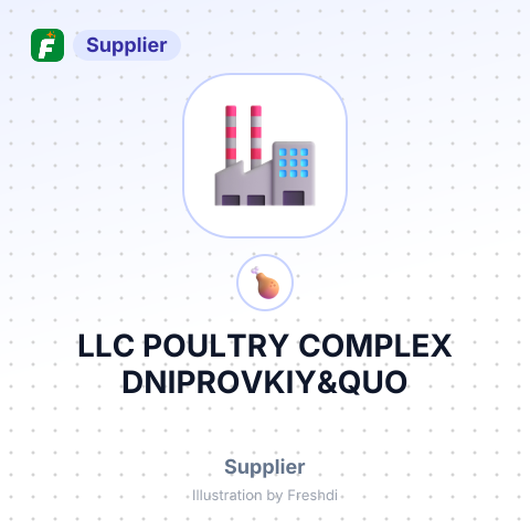 LLC POULTRY COMPLEX DNIPROVKIY&QUO – summary card, no photo uploaded yet