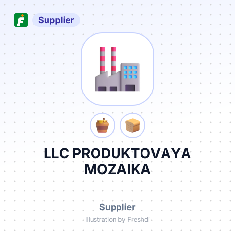 LLC PRODUKTOVAYA MOZAIKA – summary card, no photo uploaded yet