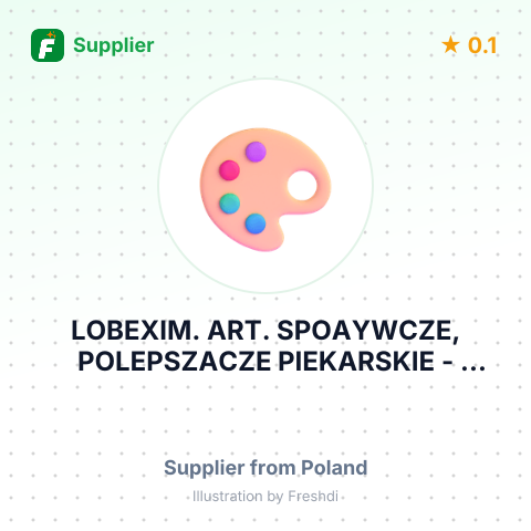 LOBEXIM. ART. SPOAYWCZE, POLEPSZACZE PIEKARSKIE – summary card, no photo uploaded yet