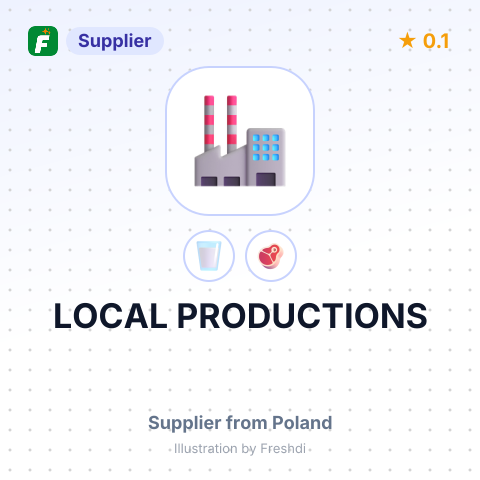 LOCAL PRODUCTIONS – summary card, no photo uploaded yet