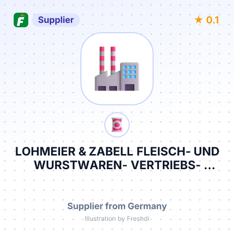 LOHMEIER & ZABELL FLEISCH- UND WURSTWAREN- VERTRIEBS- GESELLSCHAFF MIT BESCHRÄNKTER HAFTUNG – summary card, no photo uploaded yet