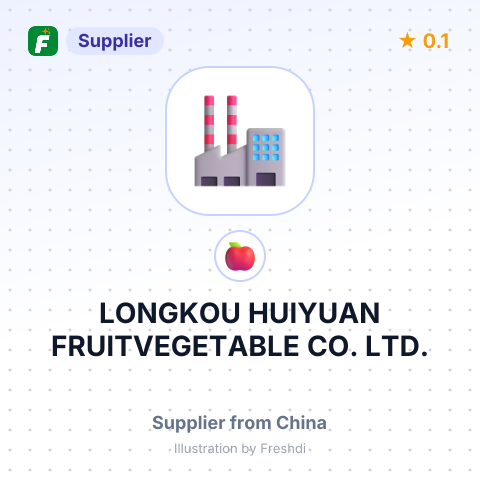 LONGKOU HUIYUAN FRUITVEGETABLE CO., LTD. – summary card, no photo uploaded yet