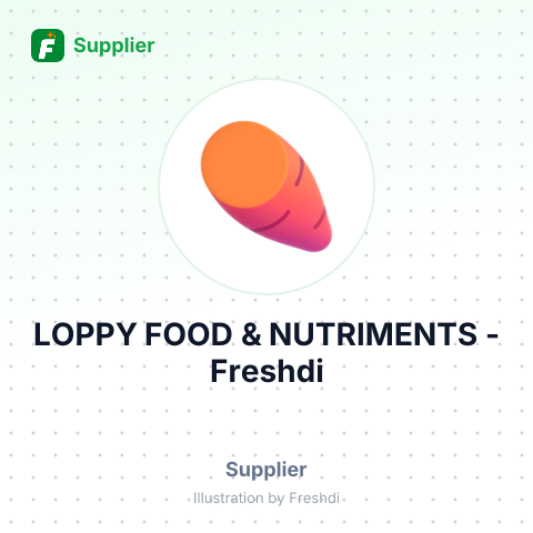 LOPPY FOOD & NUTRIMENTS – summary card, no photo uploaded yet