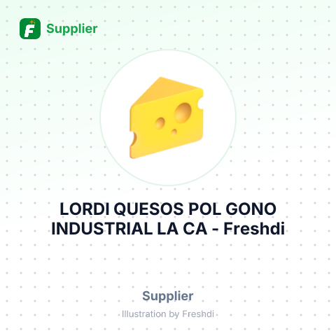 LORDI QUESOS POL GONO INDUSTRIAL LA CA – summary card, no photo uploaded yet