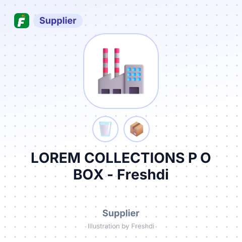 LOREM COLLECTIONS P O BOX – summary card, no photo uploaded yet