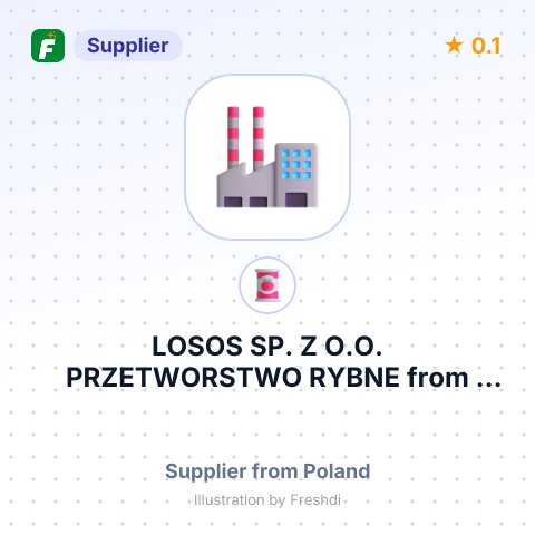 LOSOS SP. Z O.O. PRZETWORSTWO RYBNE – summary card, no photo uploaded yet