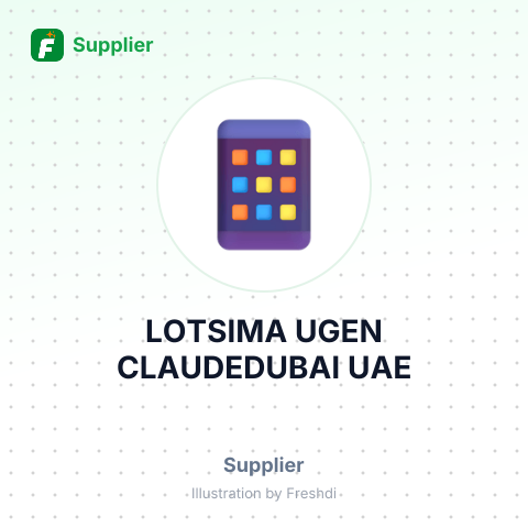 LOTSIMA UGEN CLAUDEDUBAI UAE – summary card, no photo uploaded yet