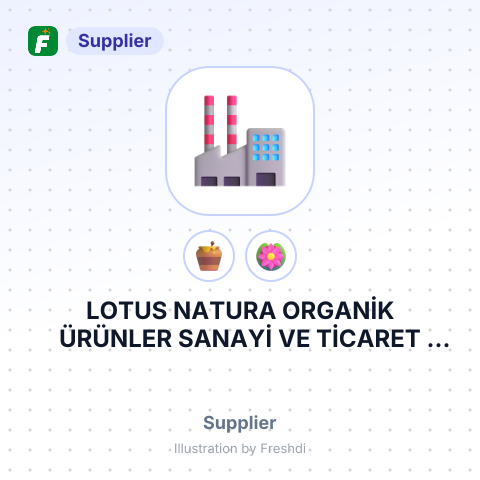 LOTUS NATURA ORGANİK ÜRÜNLER SANAYİ VE TİCARET LİMİTED ŞİRKETİ – summary card, no photo uploaded yet