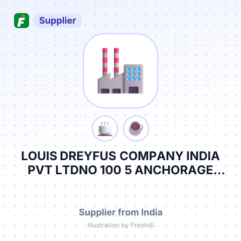 LOUIS DREYFUS COMPANY INDIA PVT LTDNO 100 5 ANCHORAGE 2ND FLOOR RICHMOND ROAD BANGALORE 560 025 KARNATAK – summary card, no photo uploaded yet