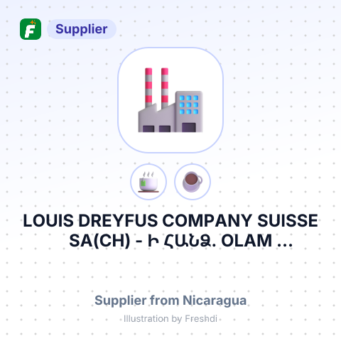 LOUIS DREYFUS COMPANY SUISSE SA(CH) - Ի ՀԱՆՁ. OLAM NICARAGUA S.A. – summary card, no photo uploaded yet