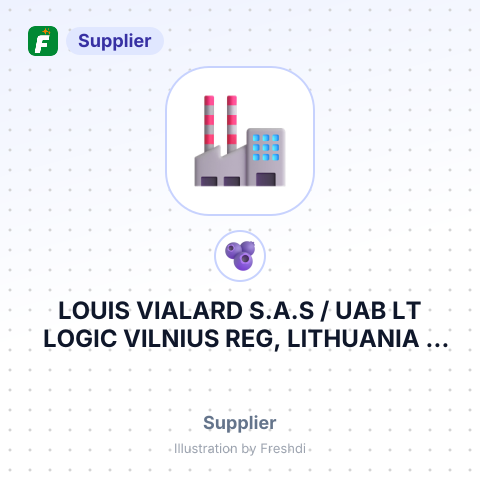 LOUIS VIALARD S.A.S / UAB LT LOGIC VILNIUS REG, LITHUANIA – summary card, no photo uploaded yet