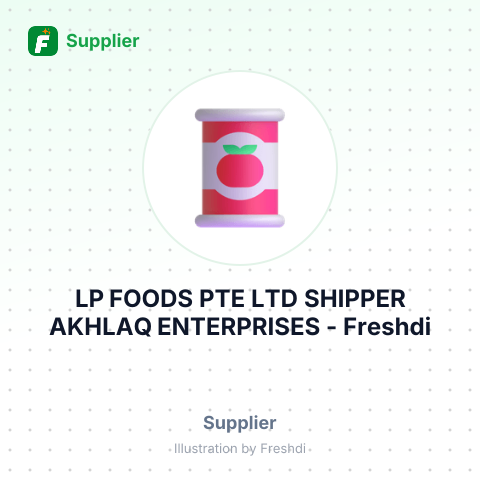 LP FOODS PTE LTD SHIPPER AKHLAQ ENTERPRISES – summary card, no photo uploaded yet