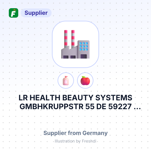 LR HEALTH BEAUTY SYSTEMS GMBHKRUPPSTR 55 DE 59227 AHLEN WESTF НІМЕЧЧИНА – summary card, no photo uploaded yet
