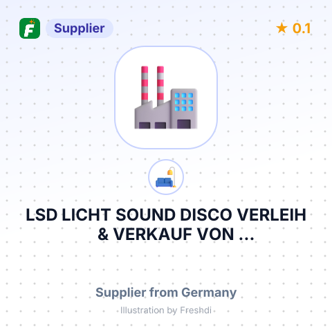 LSD LICHT SOUND DISCO VERLEIH & VERKAUF VON VERANSTALTUNGSTECHNIK – summary card, no photo uploaded yet