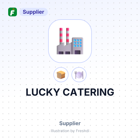 LUCKY CATERING – summary card, no photo uploaded yet