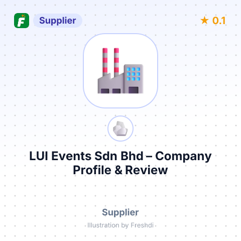LUI Events Sdn Bhd – summary card, no photo uploaded yet