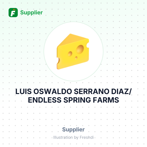 LUIS OSWALDO SERRANO DIAZ/ENDLESS SPRING FARMS – summary card, no photo uploaded yet