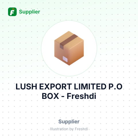 LUSH EXPORT LIMITED P.O BOX – summary card, no photo uploaded yet