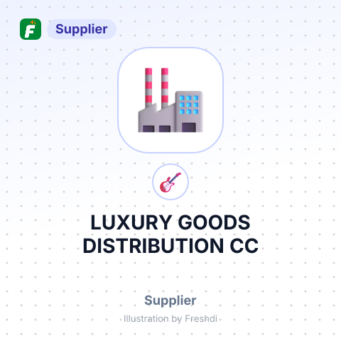 LUXURY GOODS DISTRIBUTION CC – summary card, no photo uploaded yet
