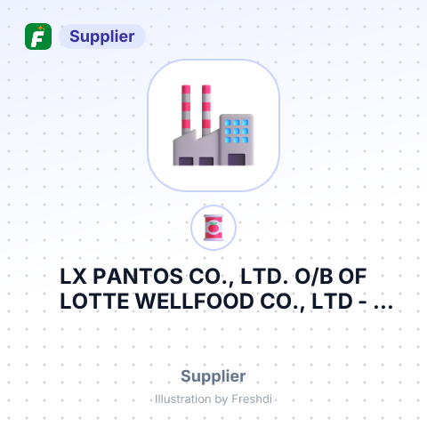LX PANTOS CO., LTD. O/B OF LOTTE WELLFOOD CO., LTD – summary card, no photo uploaded yet