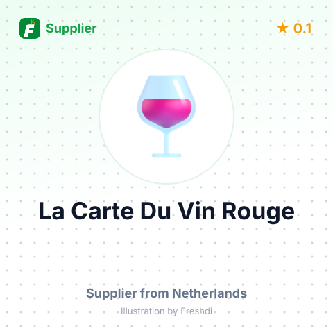 La Carte Du Vin Rouge – summary card, no photo uploaded yet