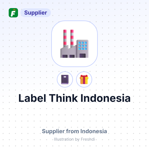 Label Think Indonesia – summary card, no photo uploaded yet