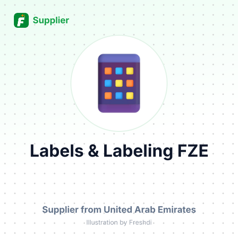 Labels & Labeling FZE – summary card, no photo uploaded yet