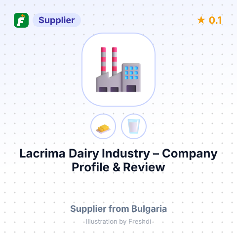 Lacrima Dairy Industry – summary card, no photo uploaded yet