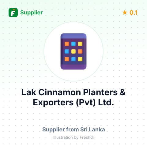 Lak Cinnamon Planters & Exporters (Pvt) Ltd.  – summary card, no photo uploaded yet